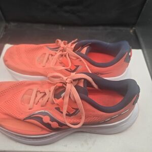 Saucony Women's Coral and‎ Navy Athletic Shoes